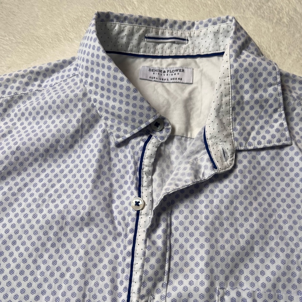 Denim & Flower Ricky Singh Men Button Up | Size Large